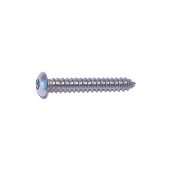 Midwest Fastener Sheet Metal Screw, #6 x 1 in, 18-8 Stainless Steel Round Head Torx Drive, 15 PK 77723 - main